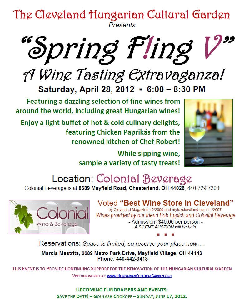 HCG Wine Tasting April 28, 2012